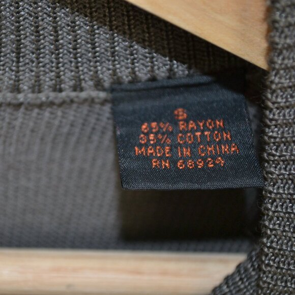 Barcelino Mens S Jacquard Long Sleeve Pullover Fancy Textured Stretch Sweater - Picture 7 of 8